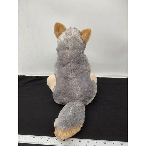 Adventure Planet 15" Gray Wolf Pup Dog Plush Stuffed Animal - Picture 4 of 8